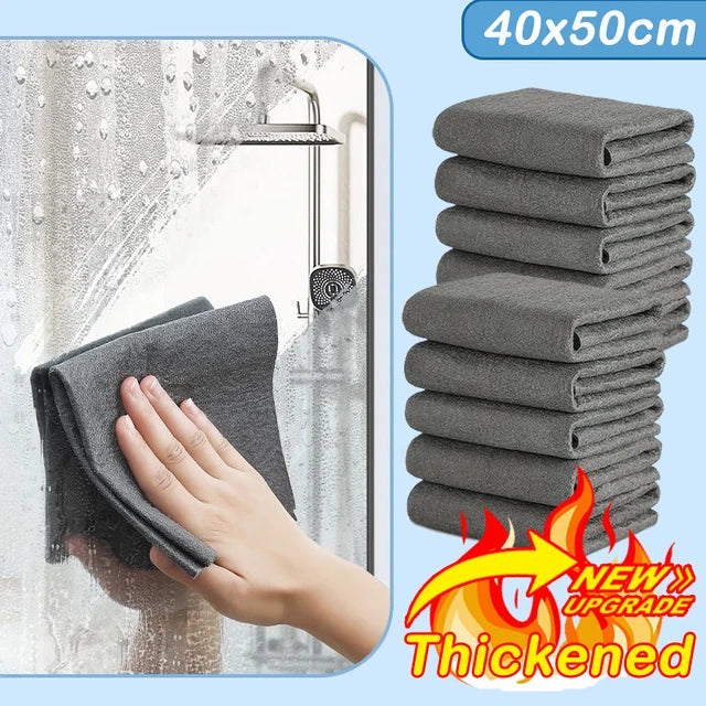1-10PCS Magic Cleaning Cloths Reusable Microfiber Washing Towels