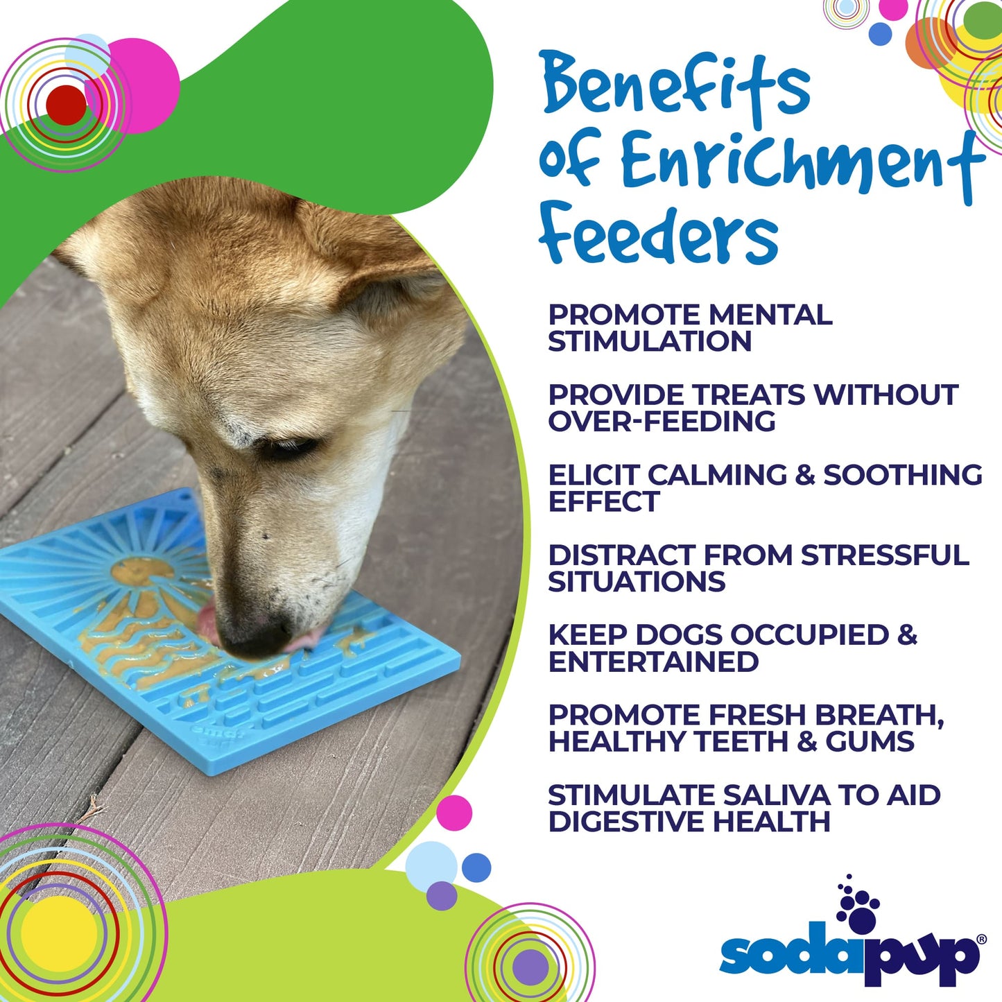 Surf's Up eMat - Small Lickmat for Dogs and Cats
