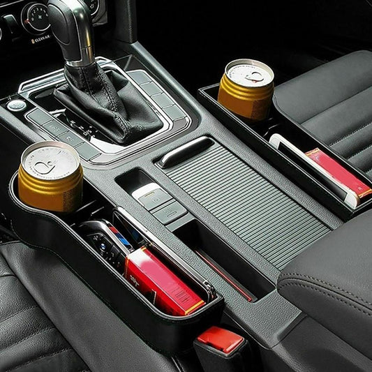 Universal car seat gap organizing unit
