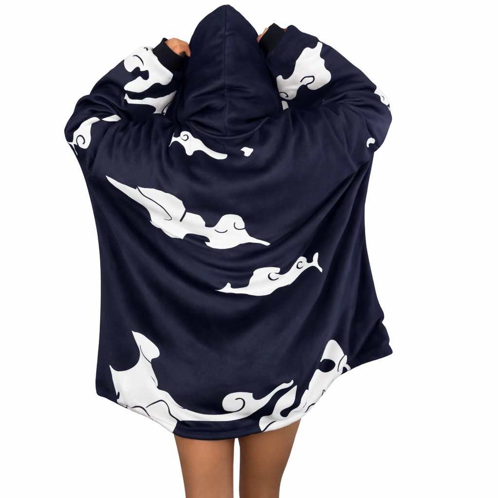 gear 5 Luffy One Piece Wearable Blanket Hoodie for Kids & Adults