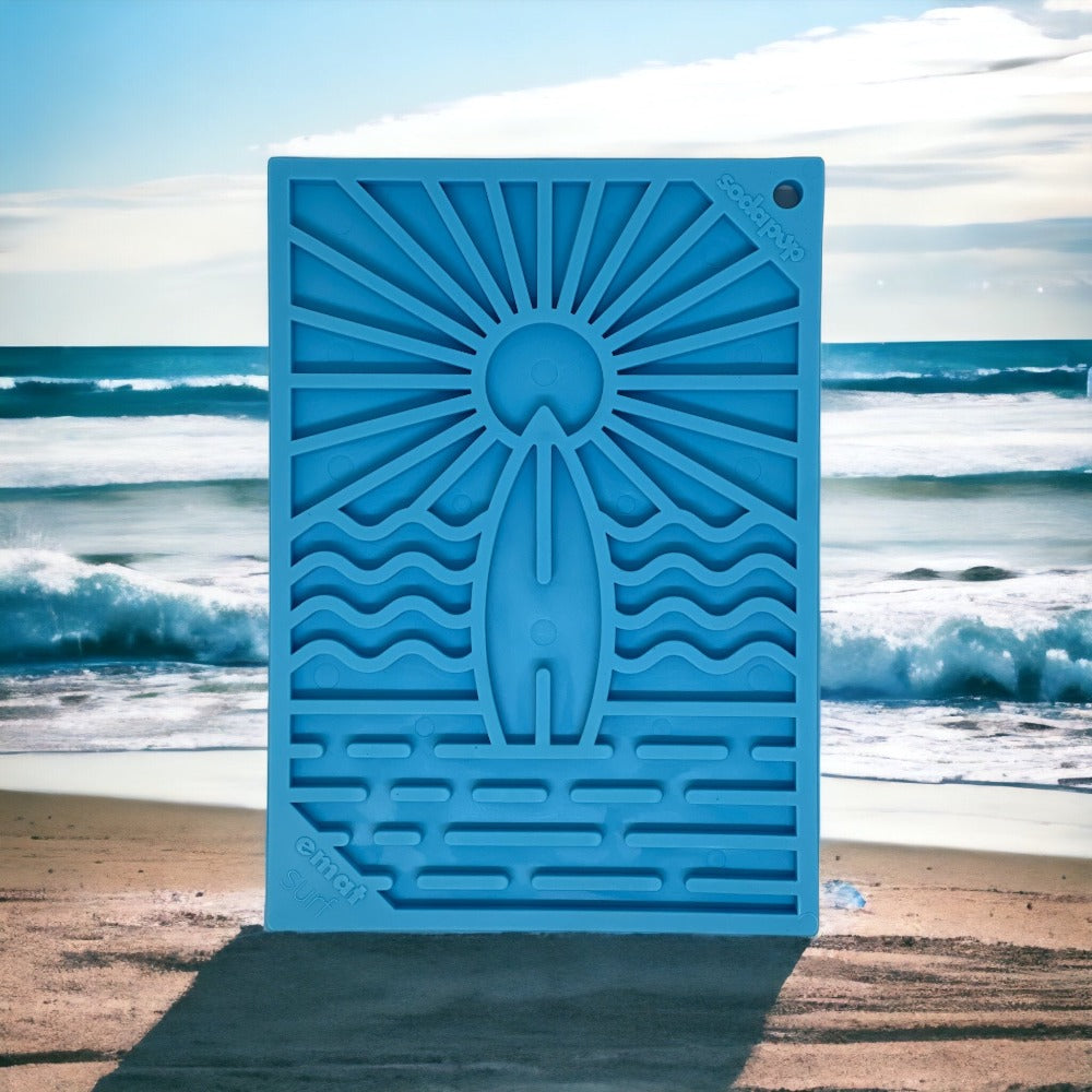 Surf's Up eMat - Small Lickmat for Dogs and Cats