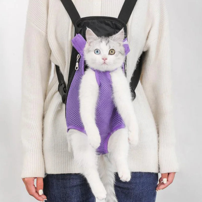 Adjustable Double-Shoulder Pet Carrier Backpack