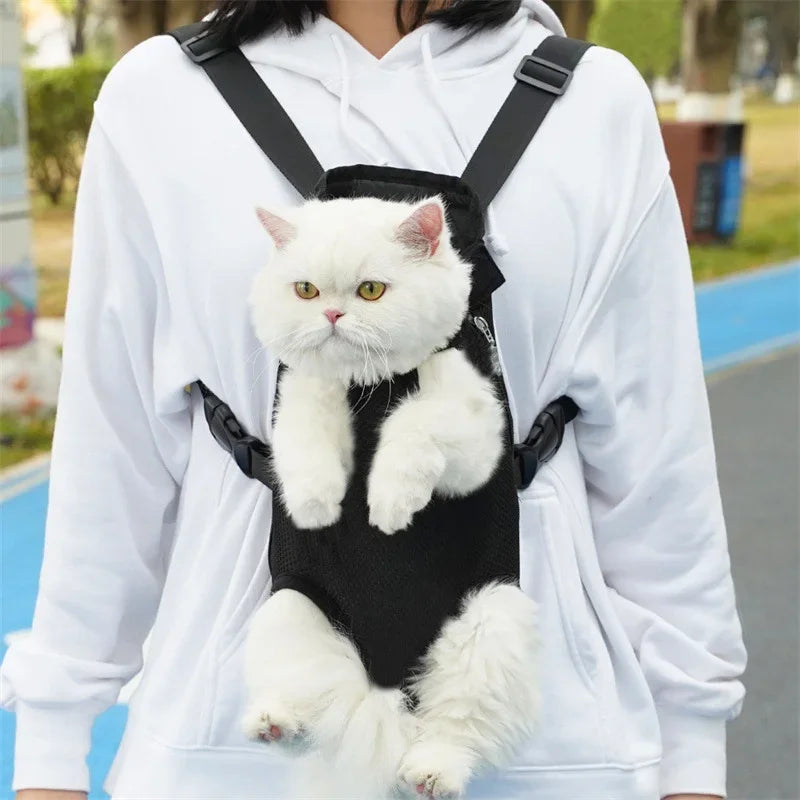 Adjustable Double-Shoulder Pet Carrier Backpack