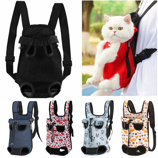 Adjustable Double-Shoulder Pet Carrier Backpack