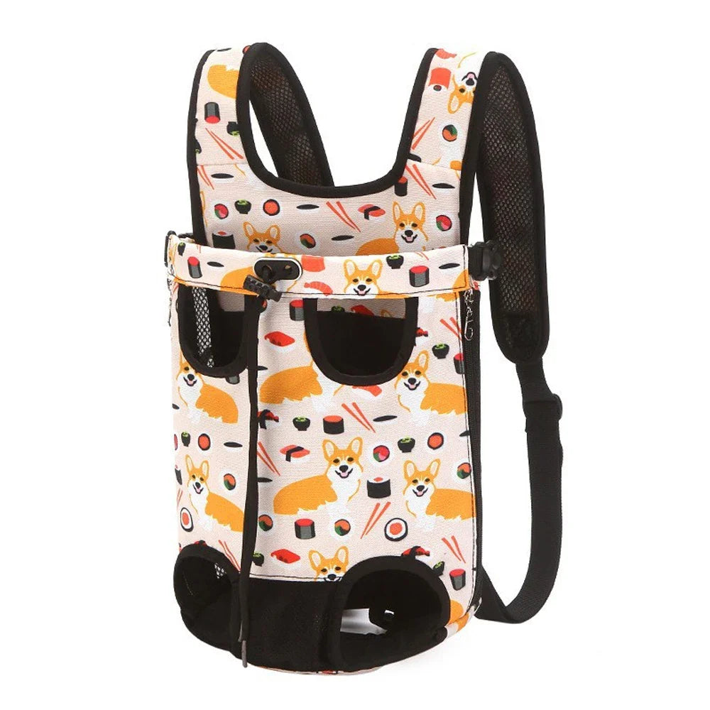 Adjustable Double-Shoulder Pet Carrier Backpack