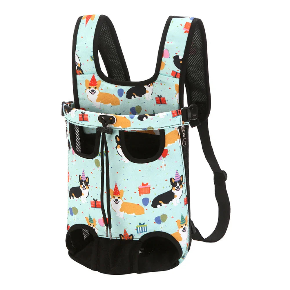 Adjustable Double-Shoulder Pet Carrier Backpack
