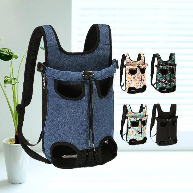Adjustable Double-Shoulder Pet Carrier Backpack