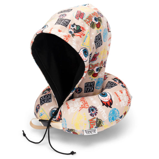 Hooded Memory Foam Travel Neck Pillow