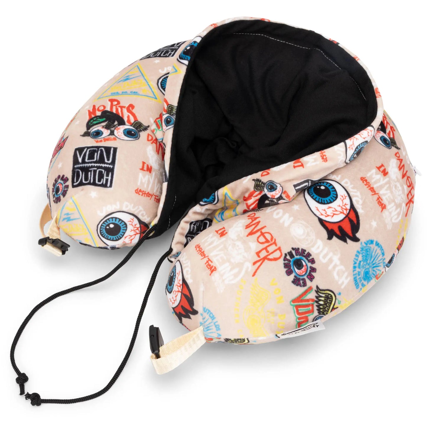 Hooded Memory Foam Travel Neck Pillow