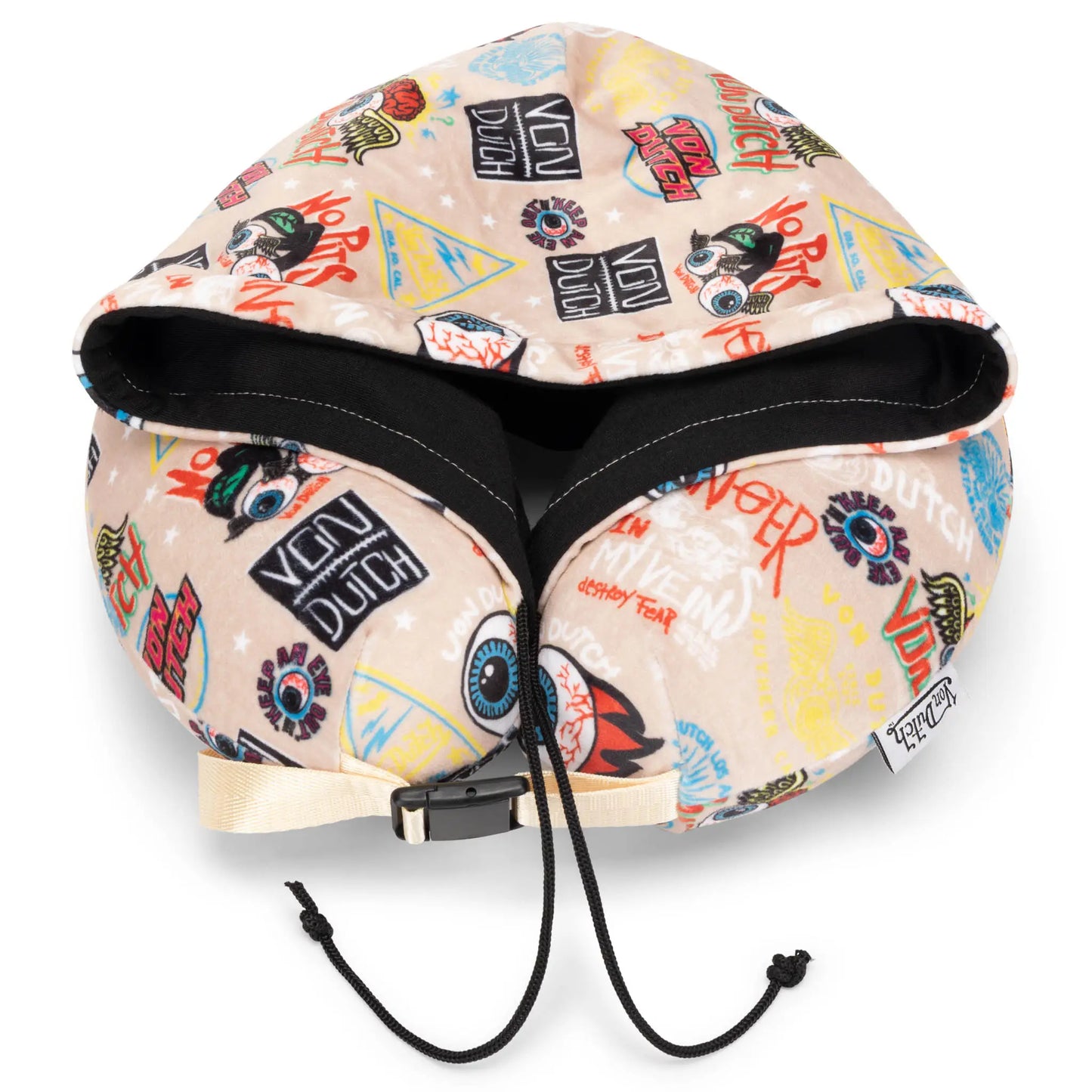 Hooded Memory Foam Travel Neck Pillow