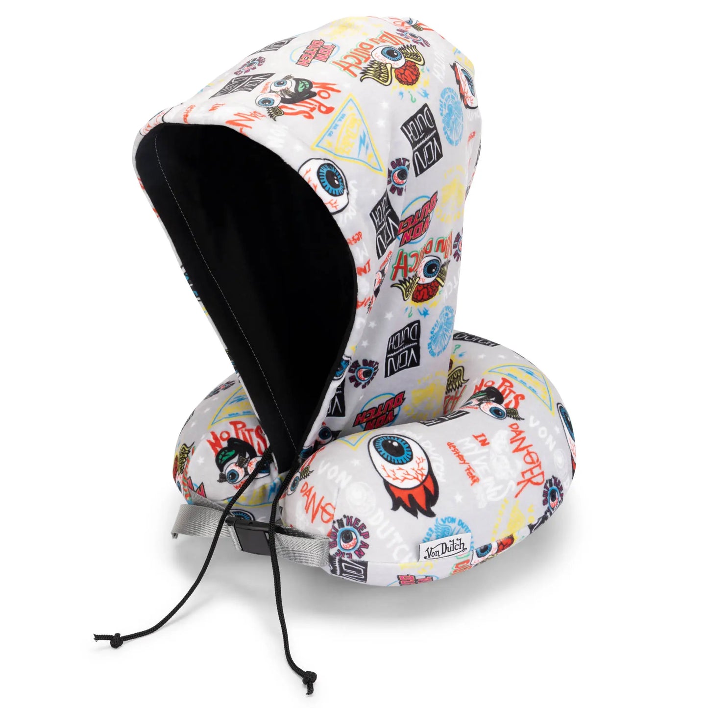 Hooded Memory Foam Travel Neck Pillow