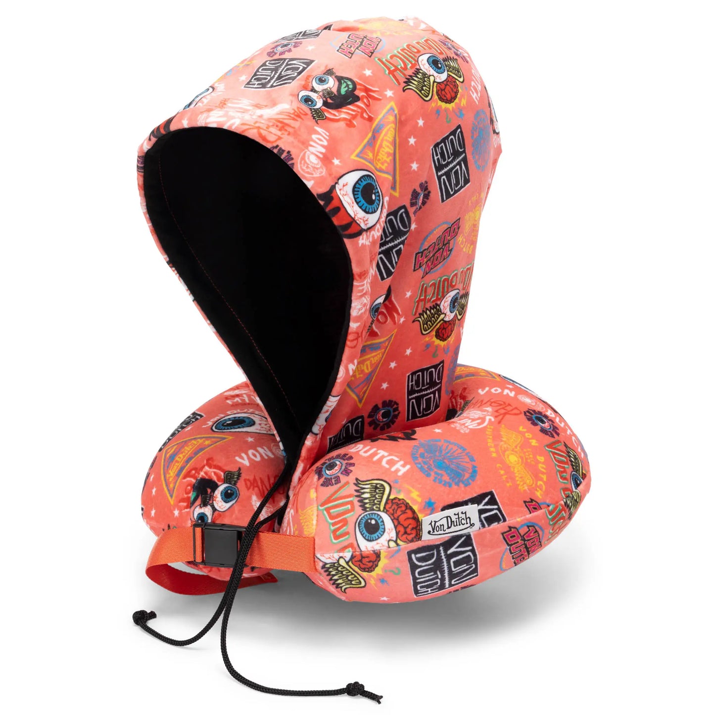 Hooded Memory Foam Travel Neck Pillow