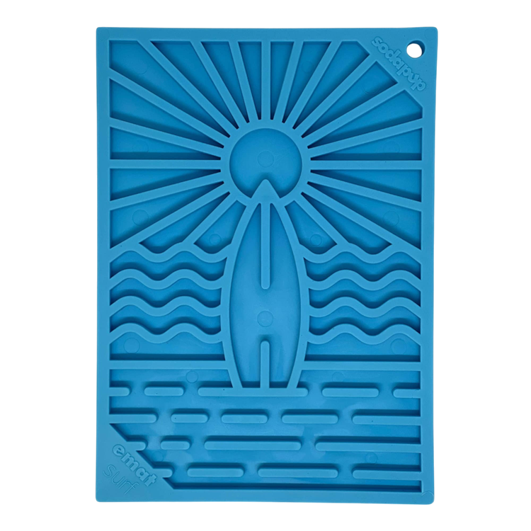 Surf's Up eMat - Small Lickmat for Dogs and Cats